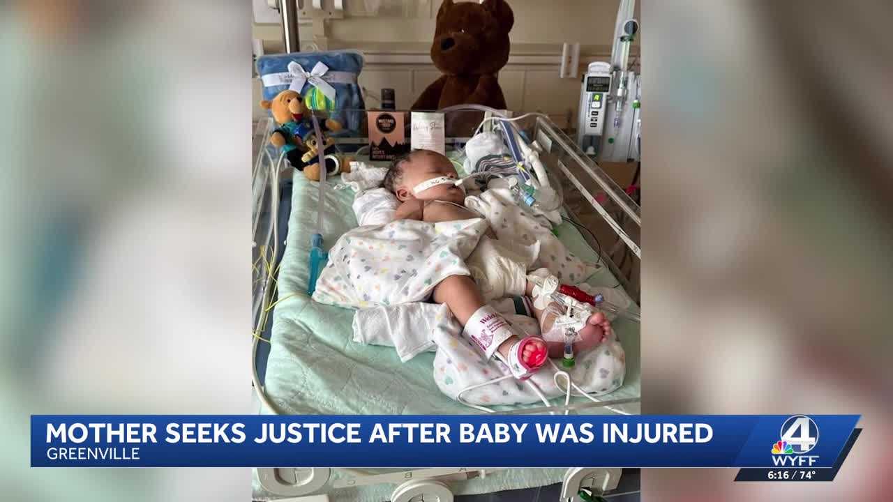 Greenville mom seeks justice after man kicks newborn son in the head
