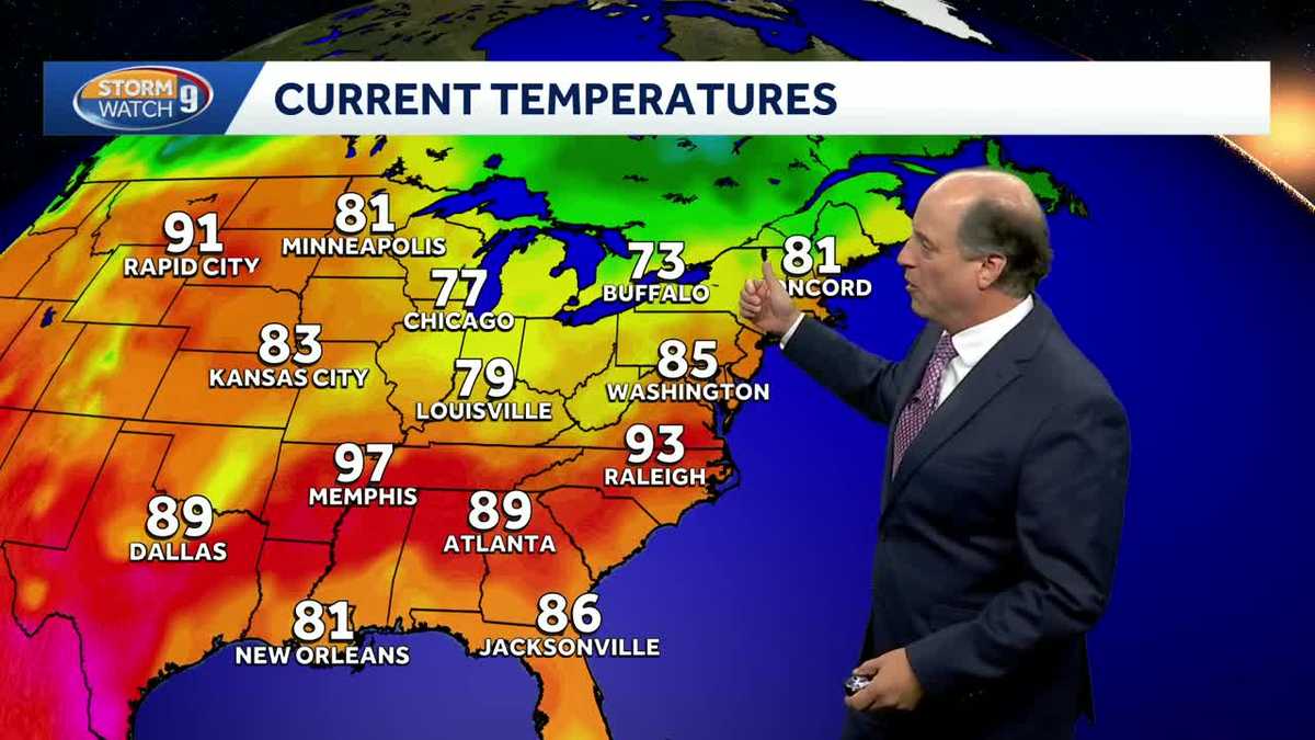 Milder weather heading into weekend