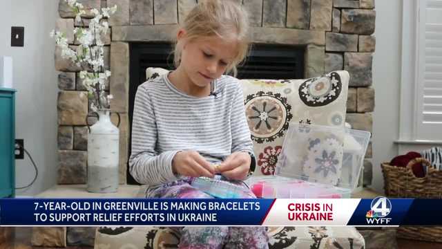 Greenville: Girl creates bracelets to help with Ukrainian relief - Vimarsana News