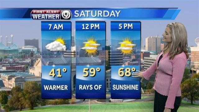 Temps To Gradually Warm For Your Weekend