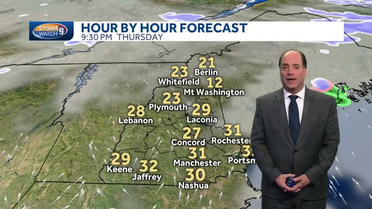 Update: Snow squalls possible in northern areas Friday evening
