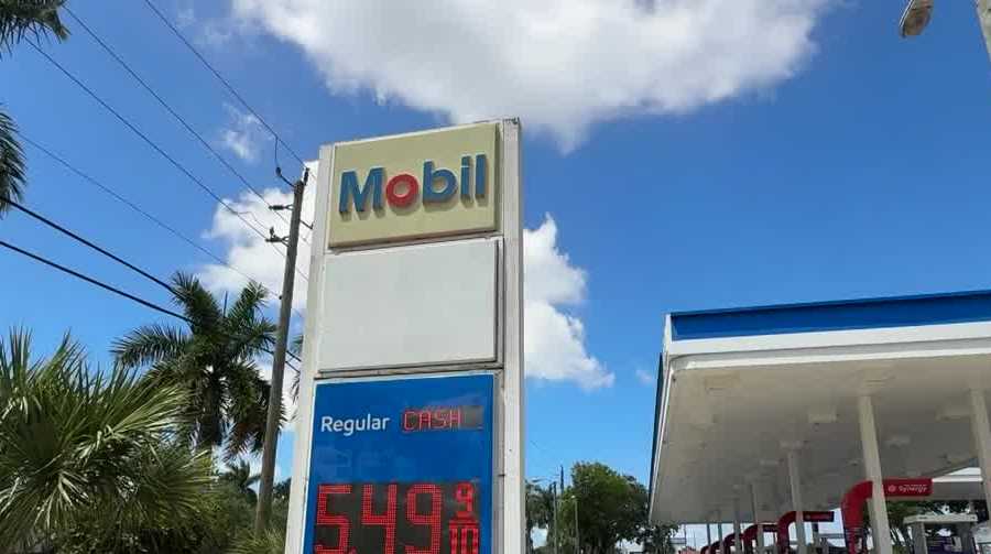 Lee County drivers shocked as gas prices eclipse $5 at station on Palm Beach Blvd