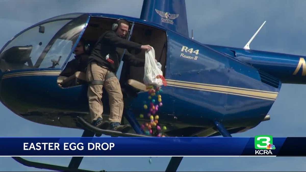 Easter egg drop enlists help from helicopter