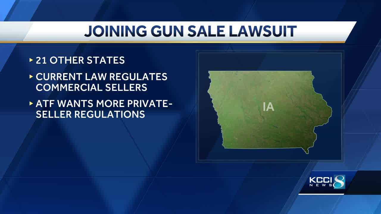 Iowa joins lawsuit over private firearm sales regulations - Vimarsana News