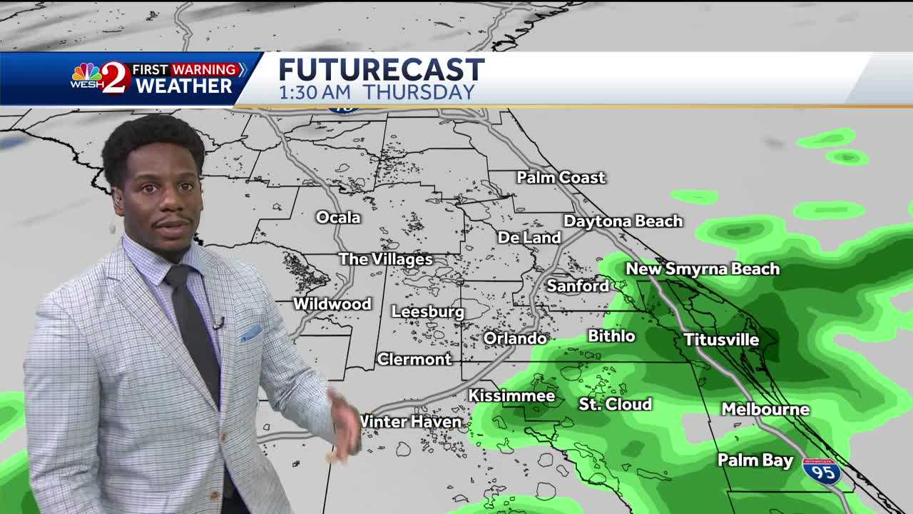 Cloudy Conditions, Rain Forecast In Central Florida