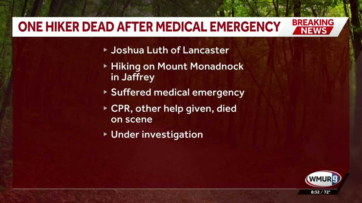 Massachusetts man dead after suffering medical emergency on Mount Monadnock
