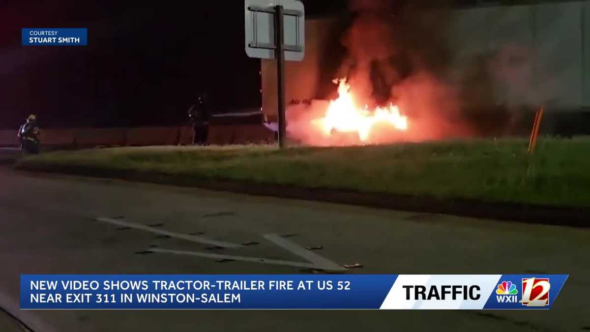 Firefighters respond to tractor-trailer fire on Highway 52 - WXII
