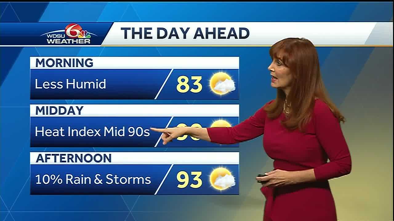 Still Hot Wednesday, But Less Humid