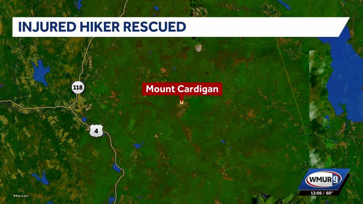 Hiker rescued after fall on Mount Cardigan trail