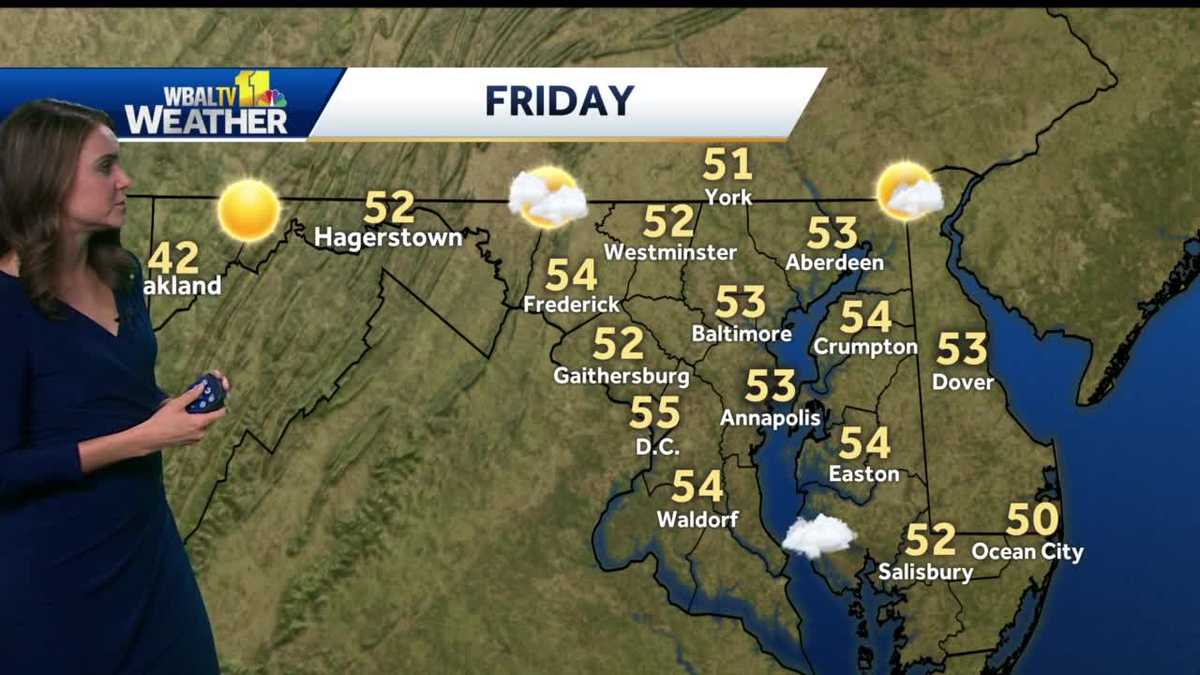 Cold and cloudy for Thursday with temps in the 40s