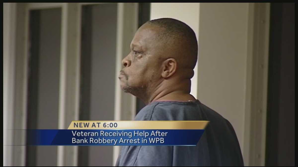 Veteran receiving help after bank robbery in West Palm Beach