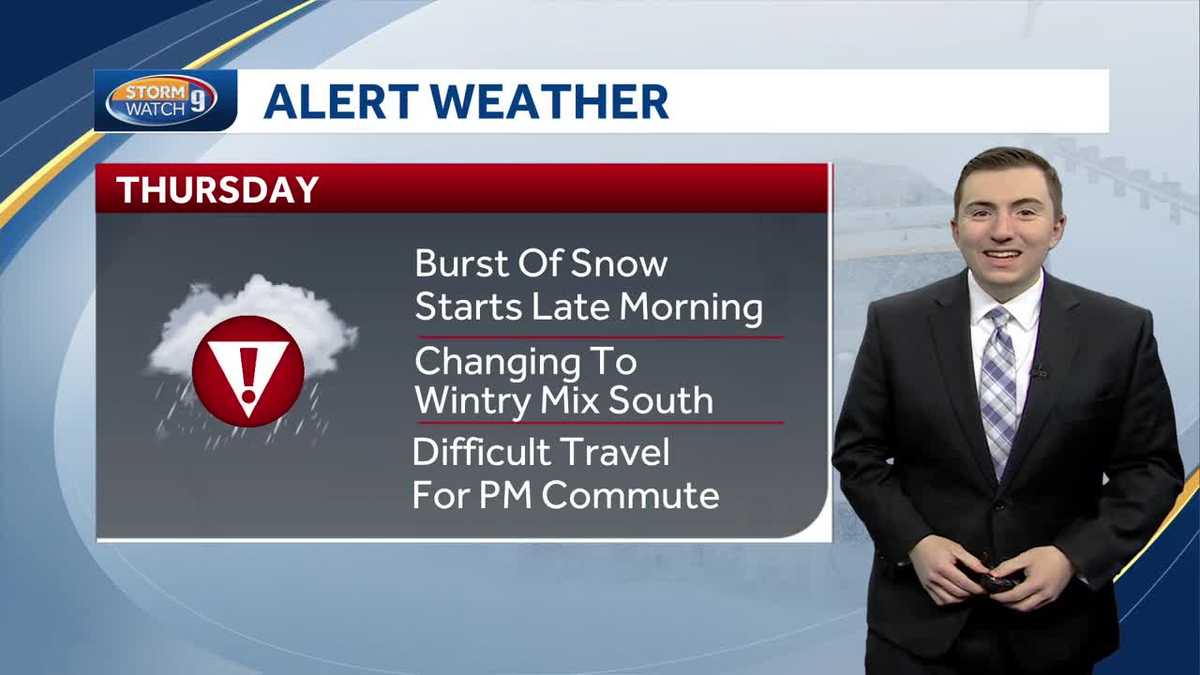 NH forecast video: Snow, wintry mix could make for tough evening commute