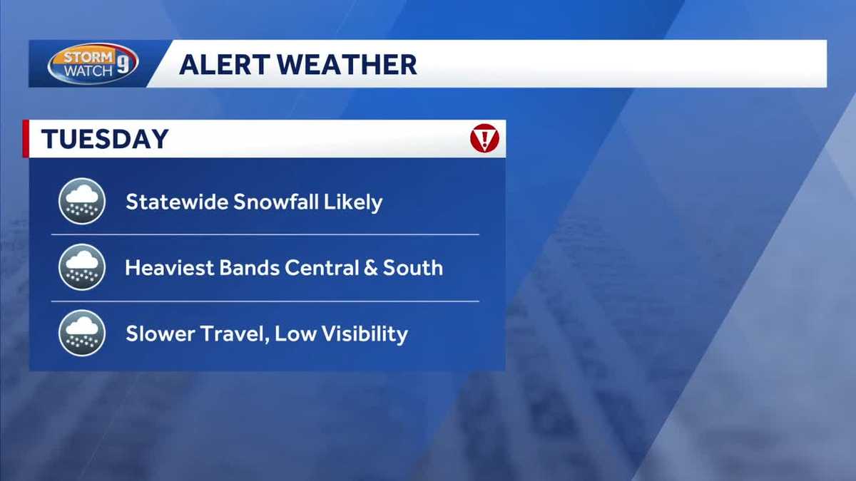 Video: Incoming storm could bring several inches of snow