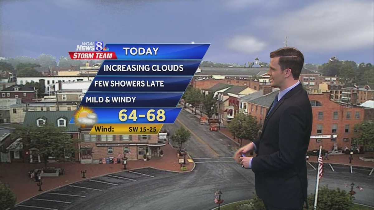 Temps in the 60s; showers move in tonight