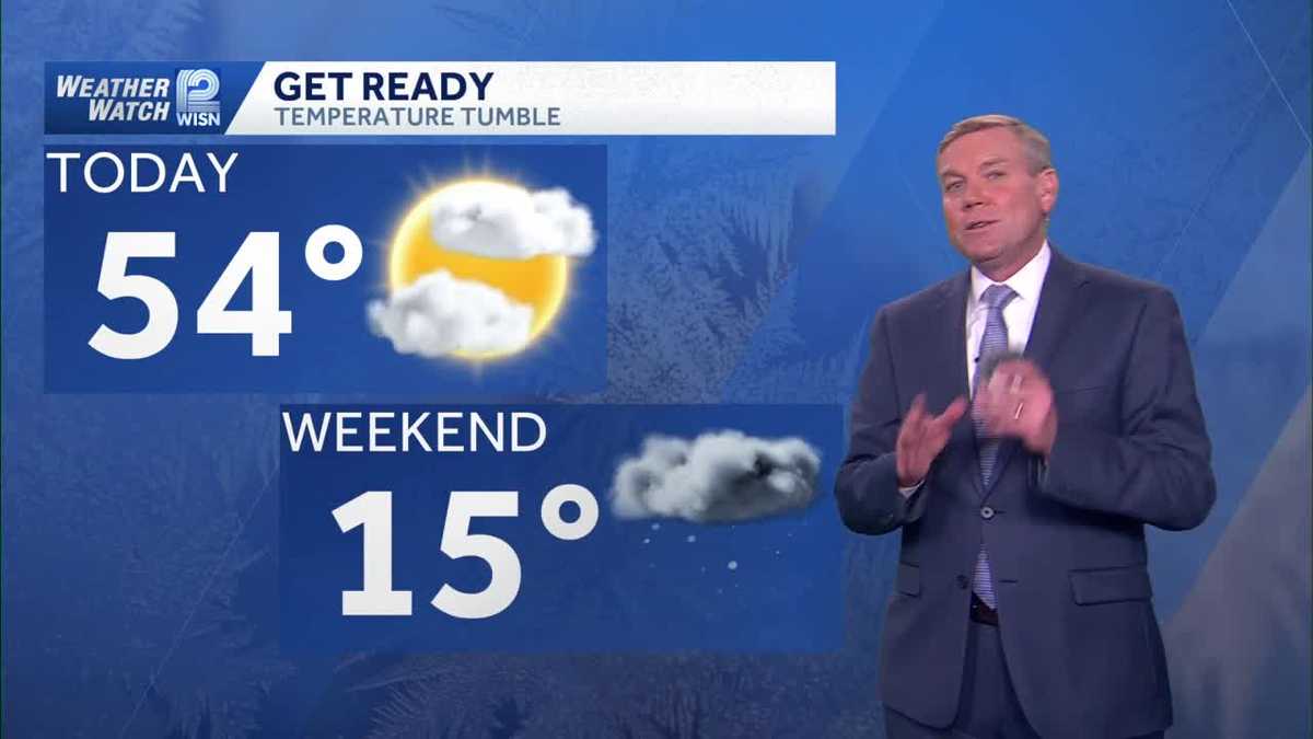 Temps about to tumble across SE Wisconsin