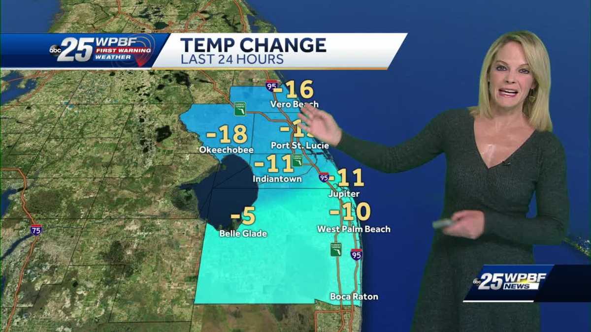 Colder temperatures for South Florida