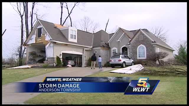 Woman becomes unwilling storm chaser during morning storms