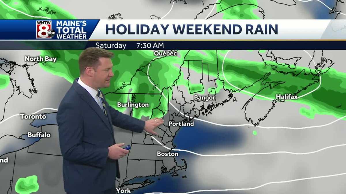 Rain will impact your holiday weekend plans