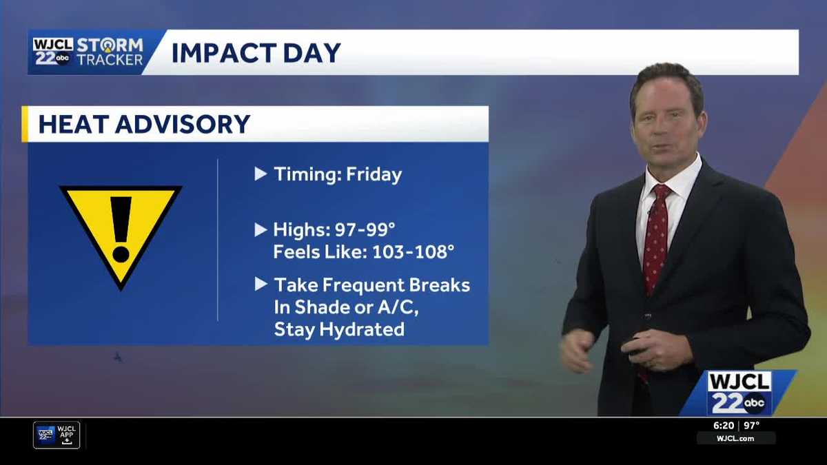 High heat continues Friday, when rain may break the heat wave across Southeast Georgia, Lowcountry