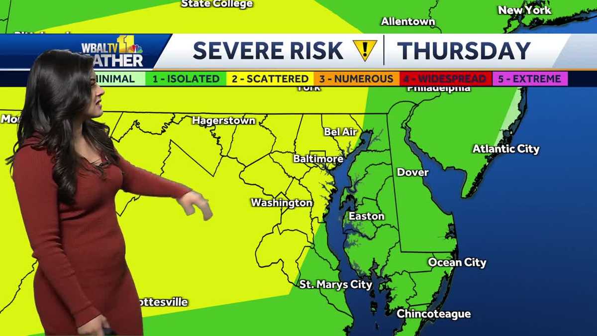 Cooler temps for Wednesday before Impact Weather Thursday