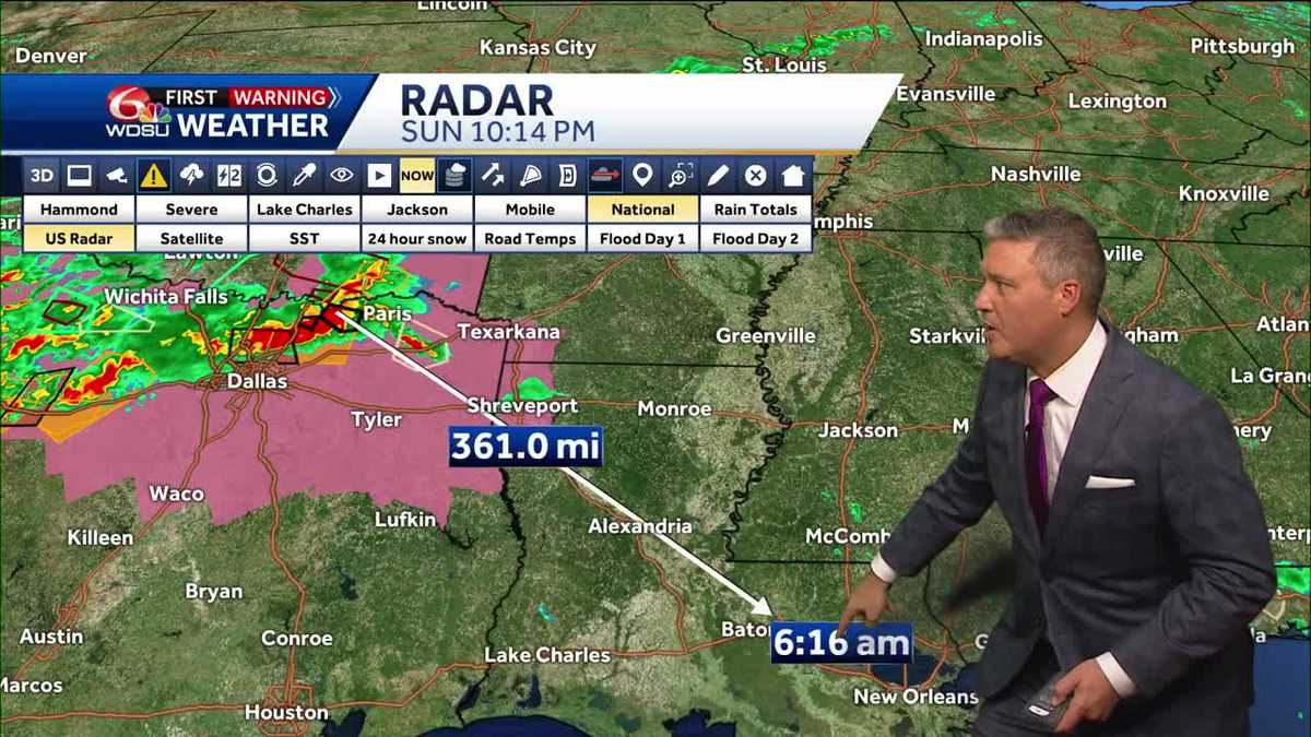 New Orleans weather forecast rain chance high temp tropic outlook
