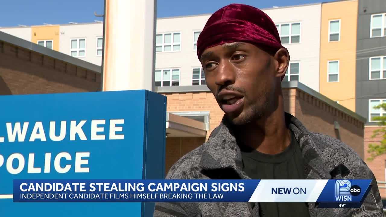 Wisconsin gubernatorial candidate admits in on-camera interview to stealing campaign signs