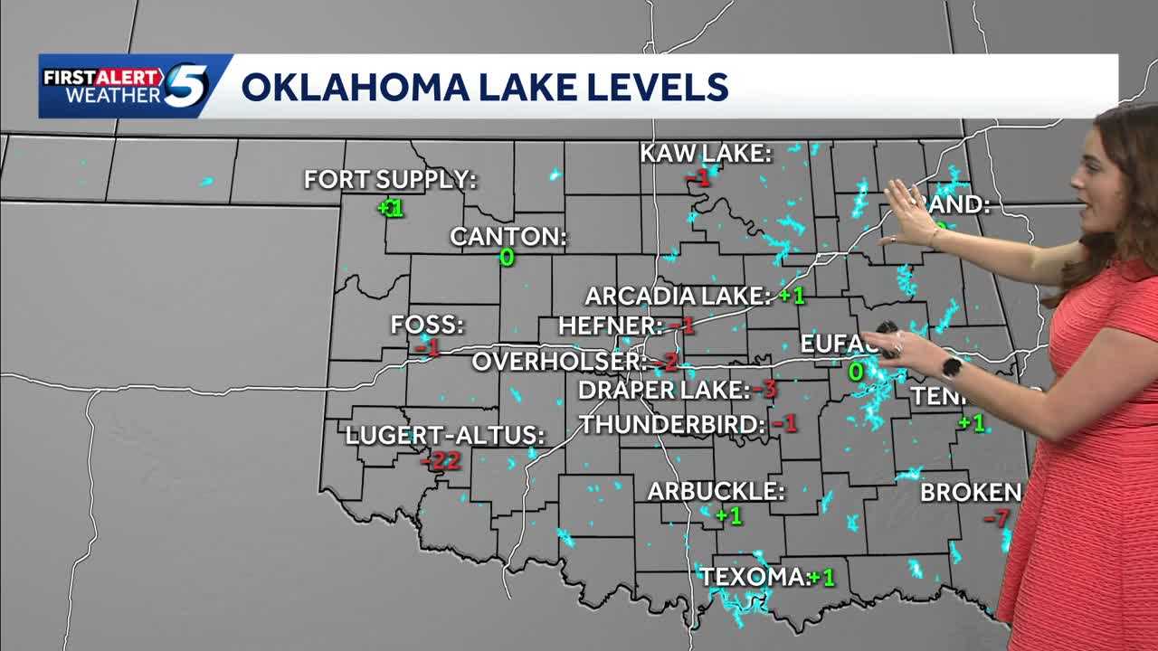Sunday forecast and how area lake levels look