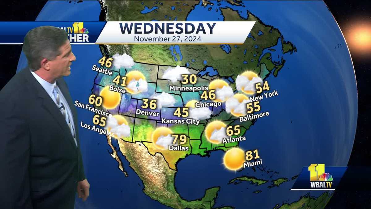 Weather Talk: What to expect for Thanksgiving travel