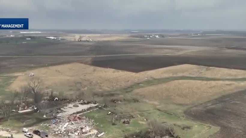 Tornado causes damage in northern Iowa