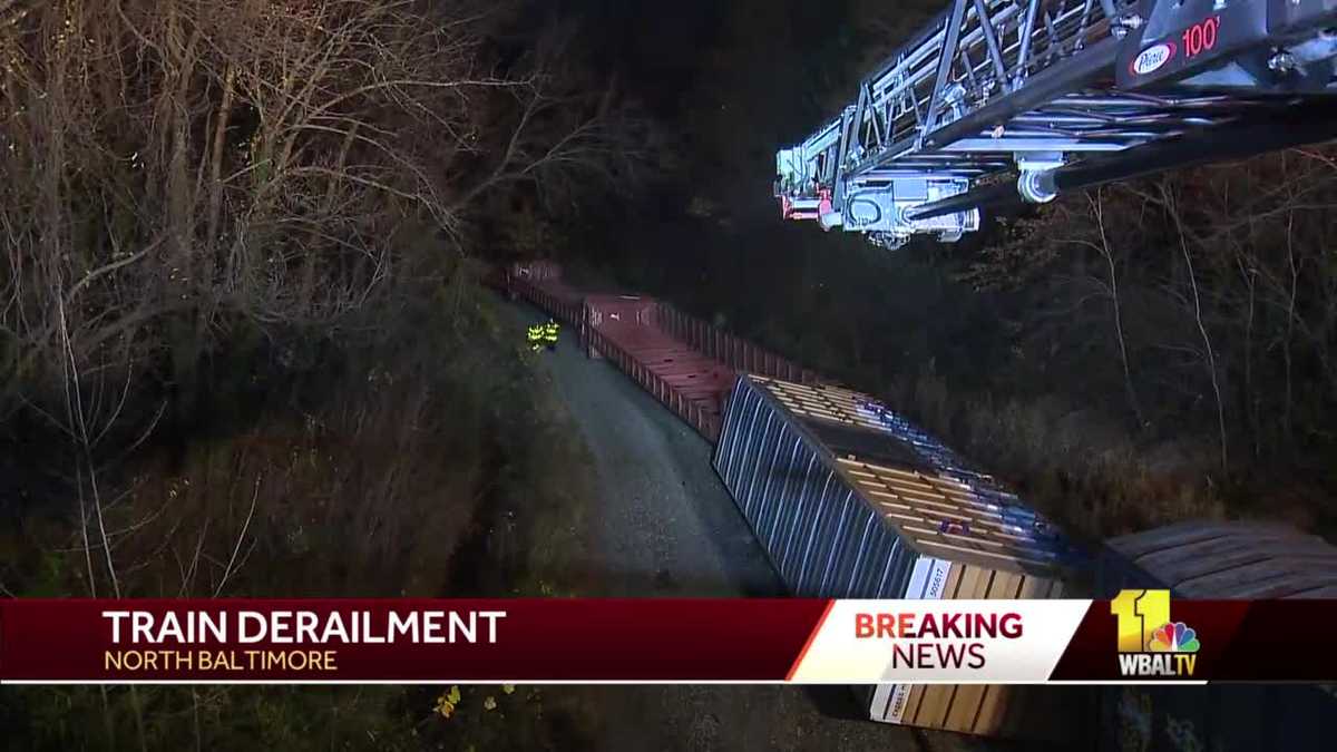 BCFD: CSX freight train derails in north Baltimore