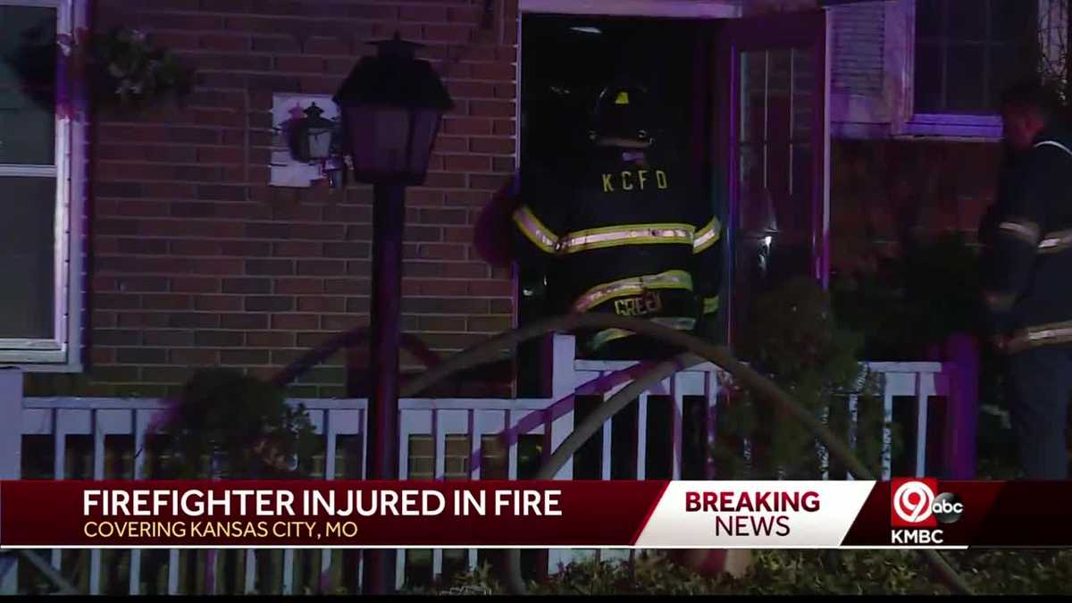 Kansas City Missouri firefighter injured battling fire