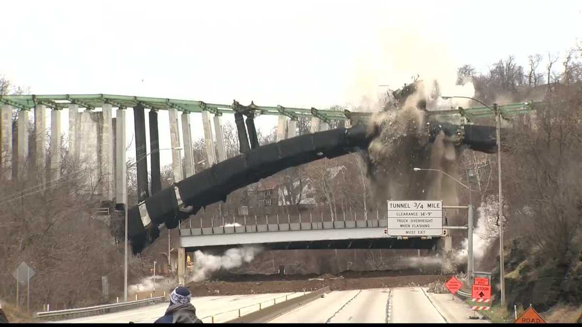 Watch: Pennsylvania bridge demolished with minimal issues