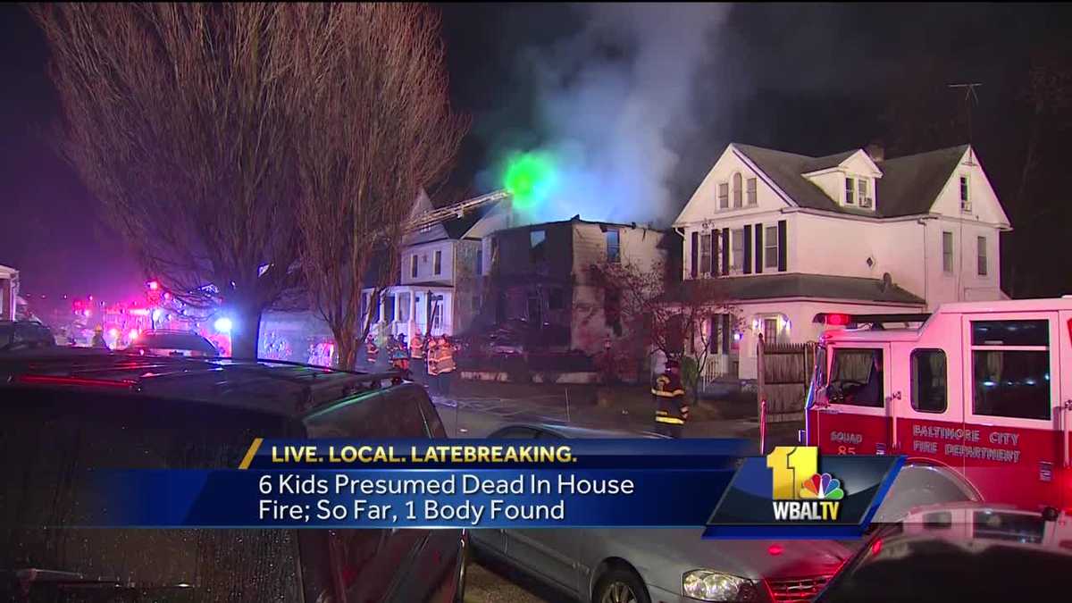 Video: Six children presumed dead in NE Baltimore fire