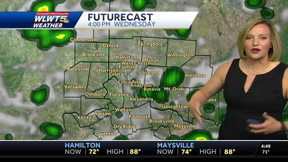Steamy With More Widespread Storms Wednesday