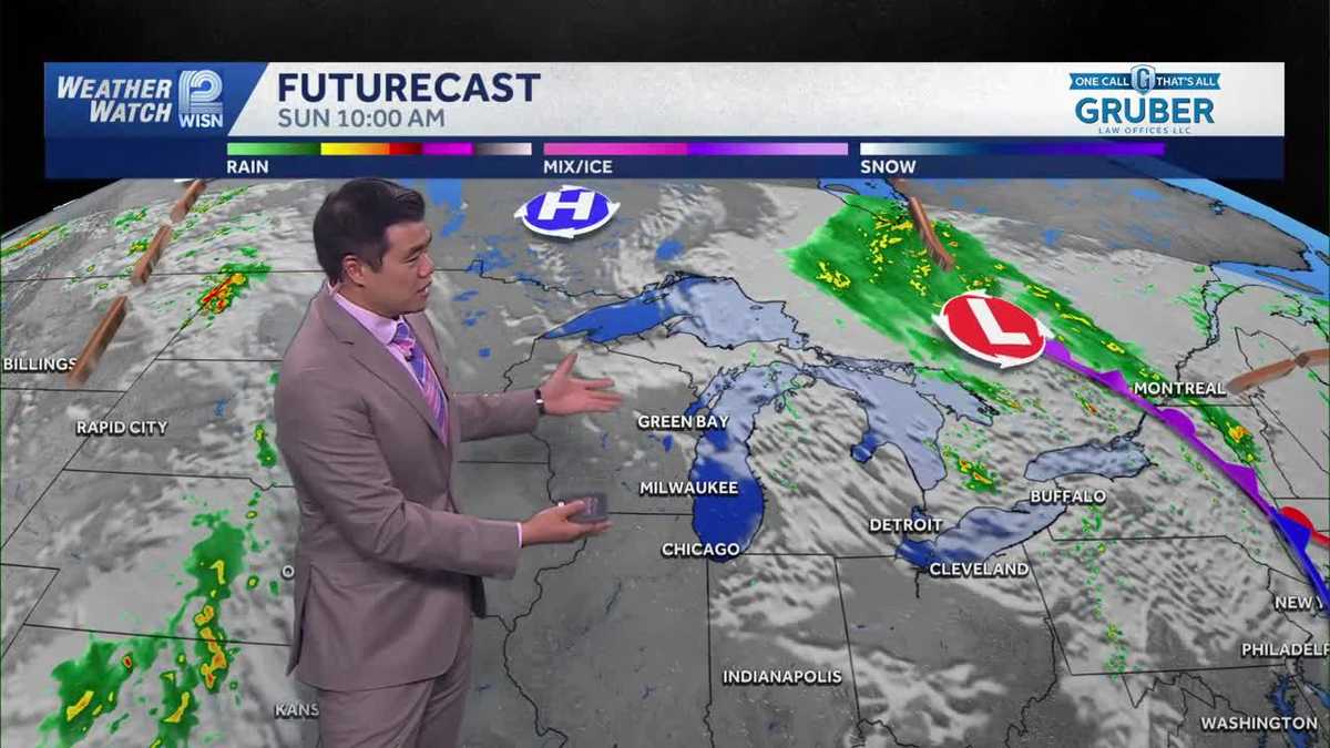 Cooler and more comfortable Sunday