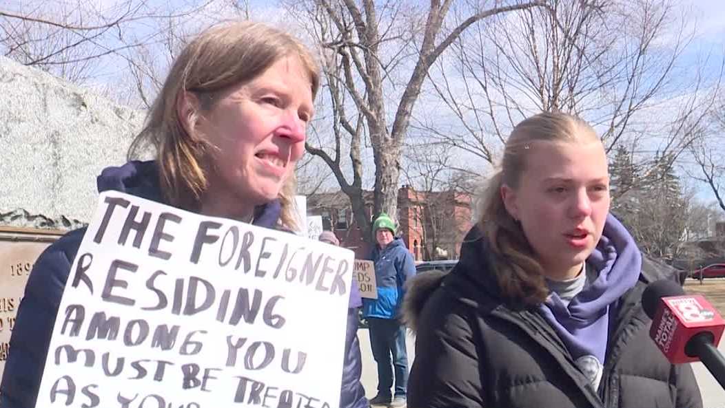'No Kings' protests take place across southern, central Maine