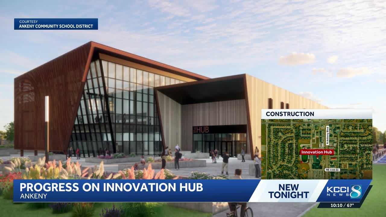 kcci.com - Ankeny Innovation Hub progress continues with major summer construction ahead