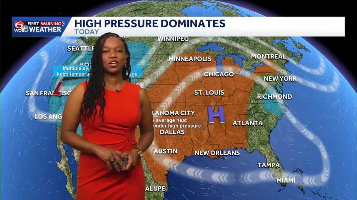 Hot start to a new week before midweek rain chances arrive