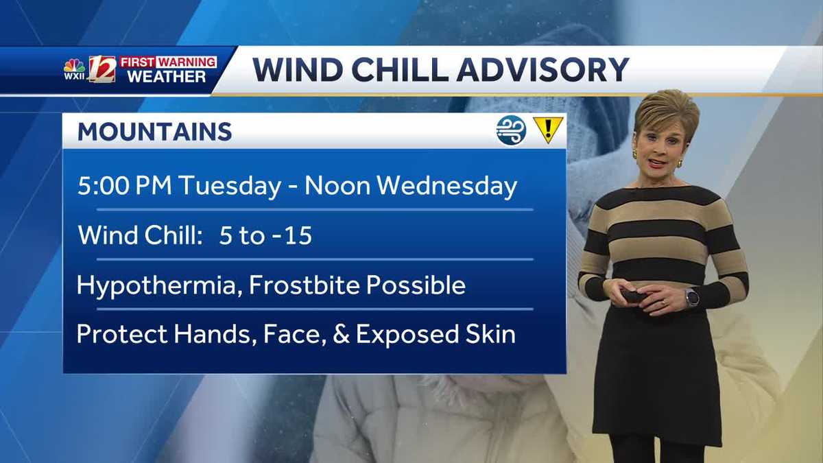 WATCH: Dangerously cold wind chill Wednesday morning