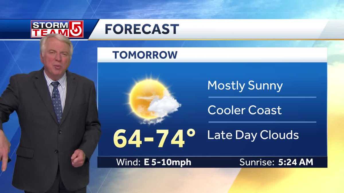 Video: Mostly sunny, temps in low 70s Tuesday