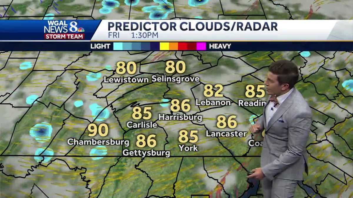 Cold front sparks isolated storm threat