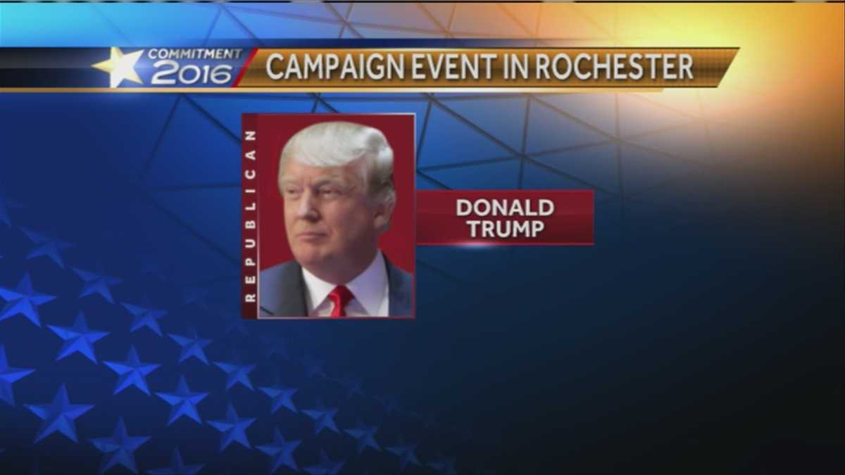 Donald Trump hosts rally in Rochester New Hampshire