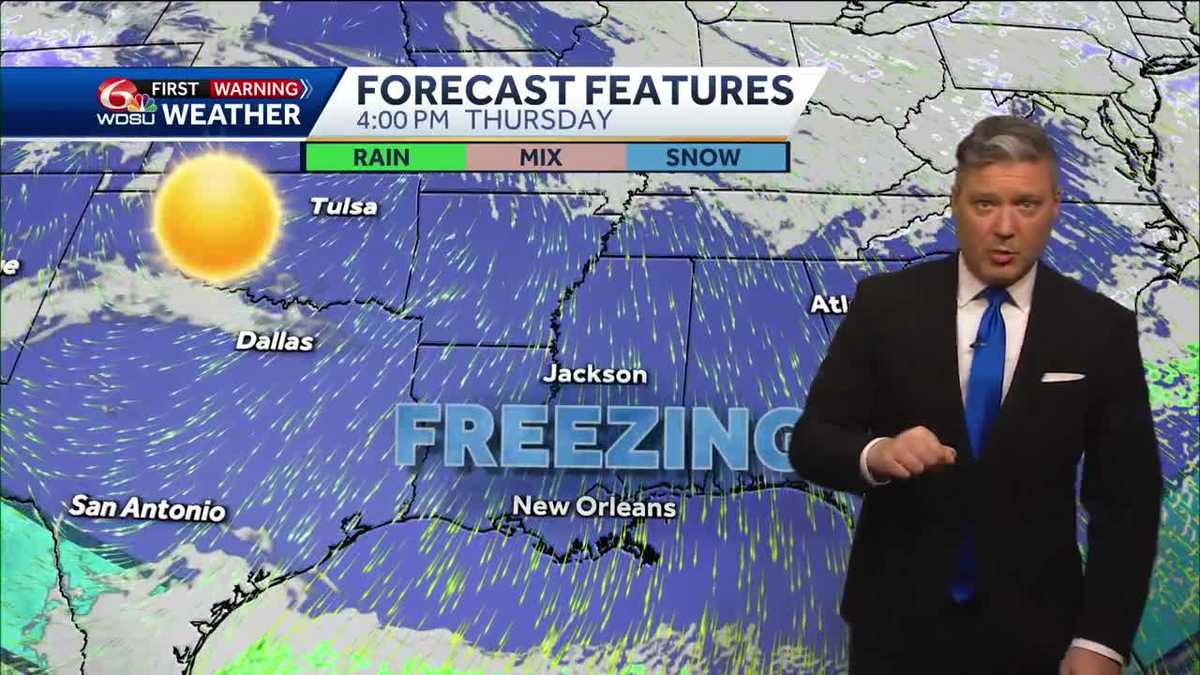 New Orleans weather forecast how cold we get when it gets warmer