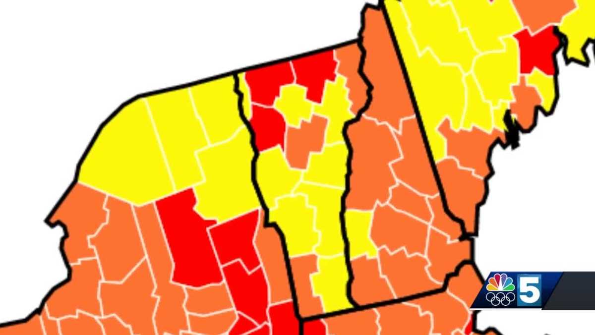 CDC 'High' COVID19 spread now in 3 Vermont counties
