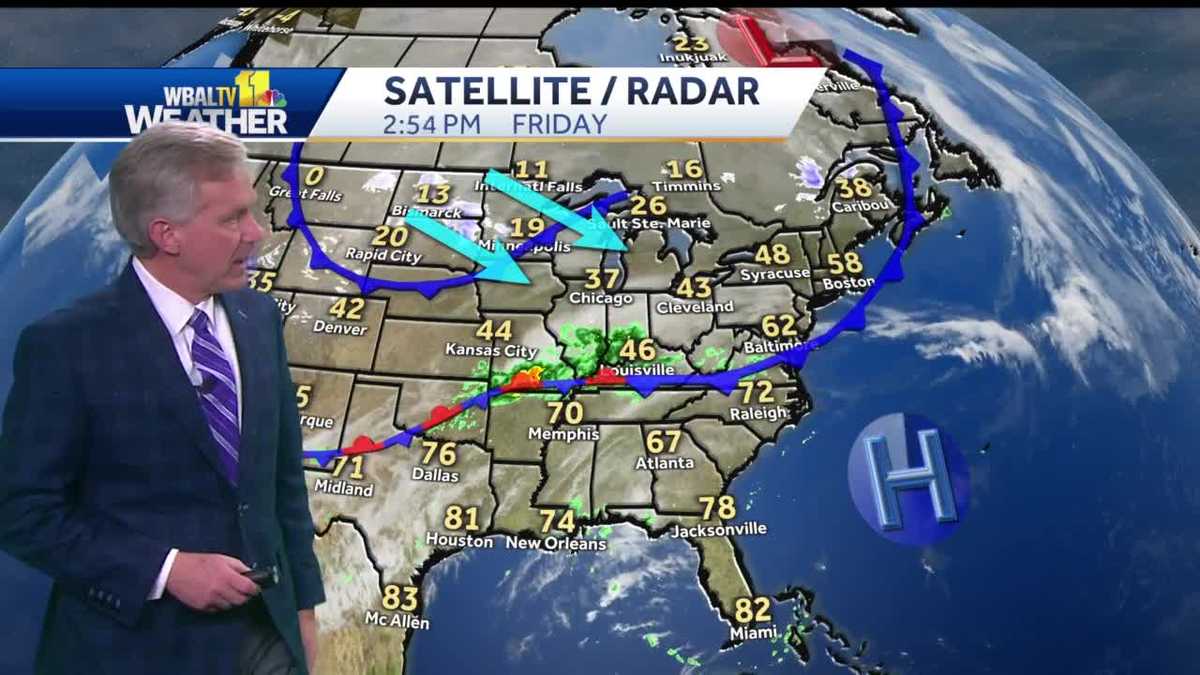 Isolated showers tonight