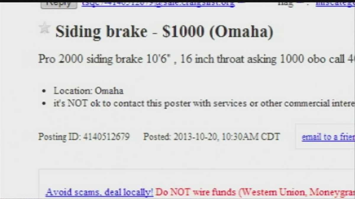 Craigslist sell leads to shooting in Omaha
