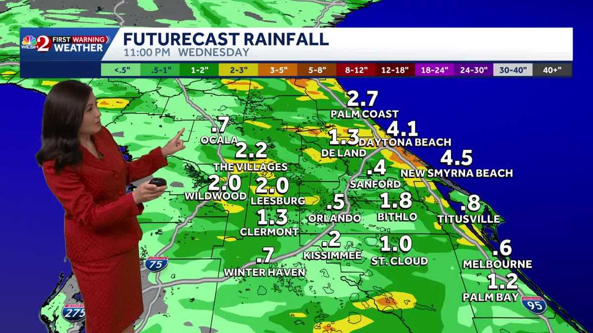Heavy rain continues before cooler, drier weather arrives