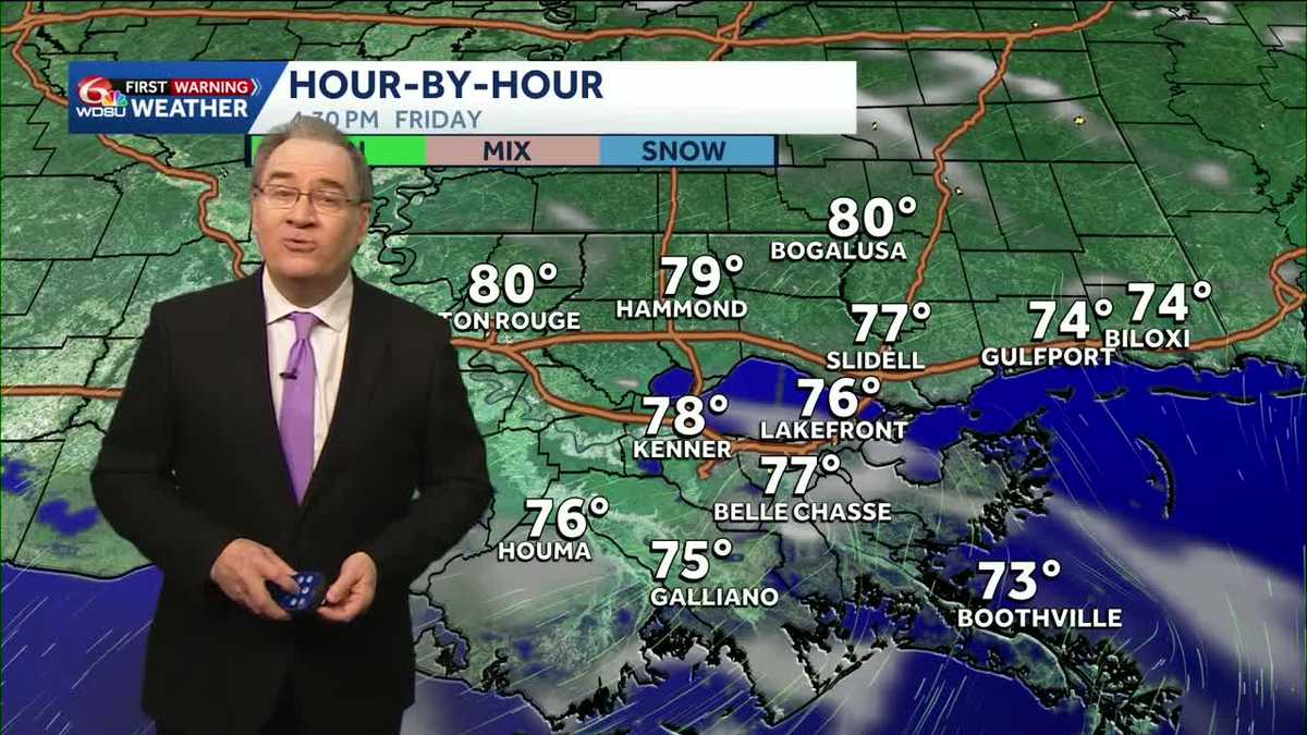 Much warmer temperatures expected heading into the weekend