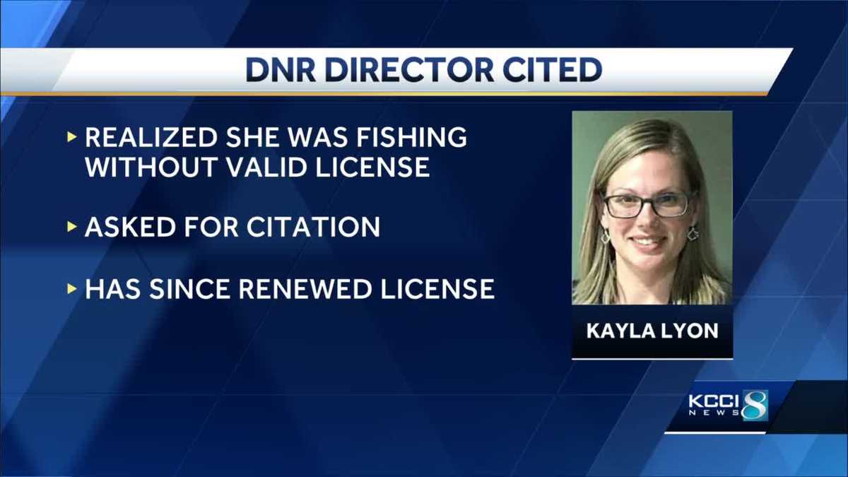 Iowa DNR director cited for fishing without a license