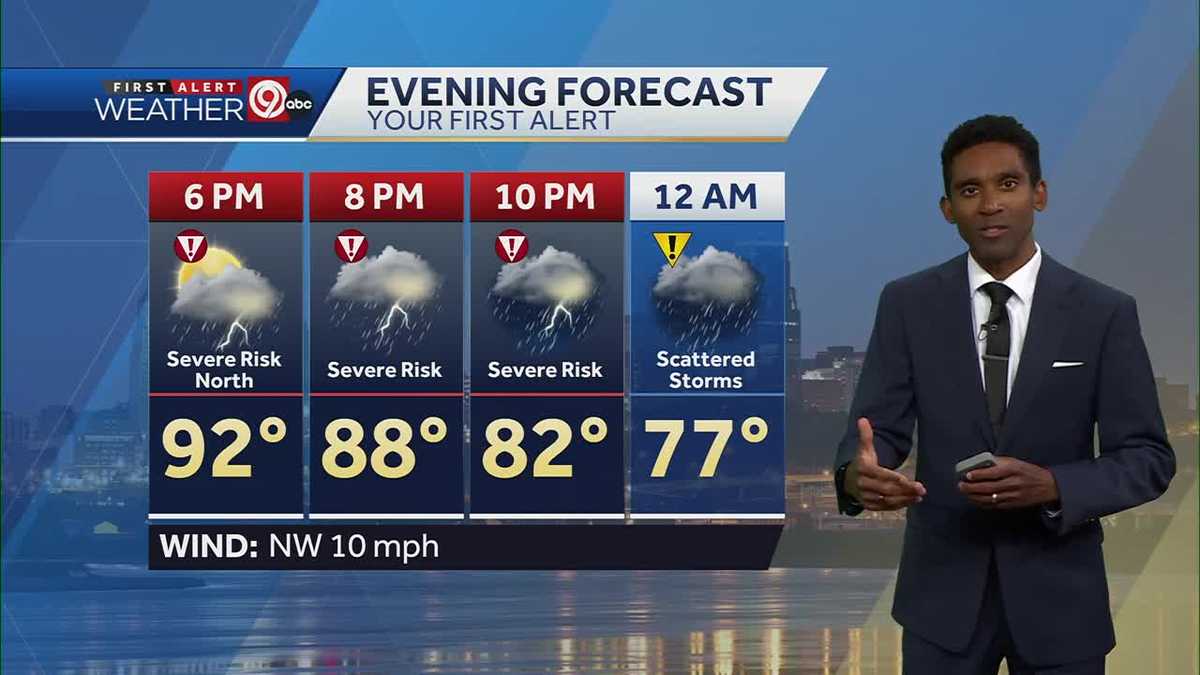 Kansas City swaps severe heat for severe storms tonight